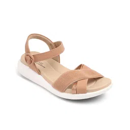 MODARE Women Textured Open Toe Flats-57