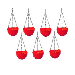Crystal Hanging Planter with Metal Hanging Chain-46