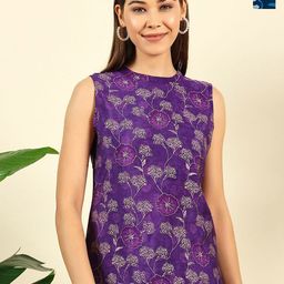 THE FAB FACTORY Women Pack of 2 Floral Printed Straight Kurti-image-23