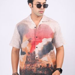 Eszett Men Abstract Printed Casual Shirt-picture-22