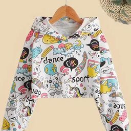 ZOFIS Girls Printed Hooded T-shirt-image-68