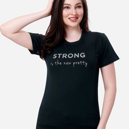 Lenissa Women Typography Applique T-shirt-image-52