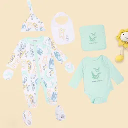 Pantaloons Baby Infant Boys Printed Cotton 7-Pieces Baby Apparel Gift Sets-picture-10