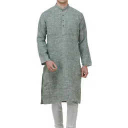 Exotic India Men Pure Cotton Kurta with Pyjamas &-image-81