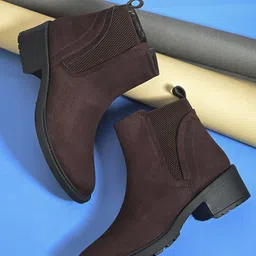 The Roadster Lifestyle Co Women Block Heeled Boots-53