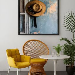 999Store Blue & Brown 1 Piece Canvas Other Wall Paintings-image-5