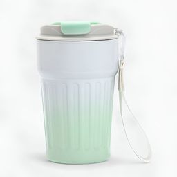 Bonhomie The Ombre Green Single Stainless Steel Smart Vacuum Water Bottle 400 ml-image-93