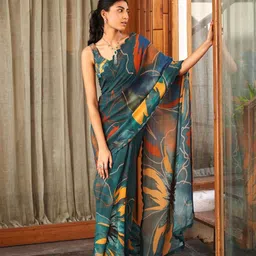 ROOP SUNDARI SAREES Floral Printed Designer Saree-image-85