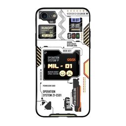 QRIOH Tech Display Printed iPhone 7 Back Case-1
