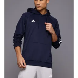 ADIDAS Sereno Aeroready Cut 3-Stripes Hooded Sweatshirt-image-86