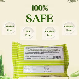 Omeo Set Of 6 Aloe Vera & Calendula Refreshing Wipes- 25 Wipes Each image 4