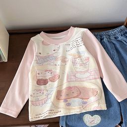 LULU & SKY Girls Typography Printed Pockets T-shirt-picture-7