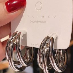 Arzonai Contemporary Hoop Earrings-image-71