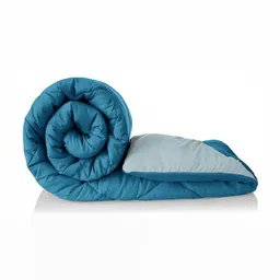 CHICERY Teal & Grey Geometric Microfiber AC Room 200 GSM Lightweight Double Bed Comforter-image-78