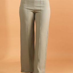 BAESD Women Straight Fit High-Rise Trousers-image-19