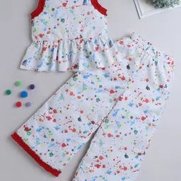 AWW HUNNIE Girls Halter Neck Striped with Lace Inserts Jumpsuit-20