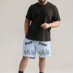 Toodle Plus Men Printed Loose Fit Training or Gym Plus Size Cotton Sports Shorts-image-28