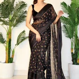 Sitanjali Floral Printed Pure Georgette Saree-picture-14