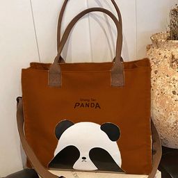 the sack co Printed Structured Tote Bag With Applique image 4
