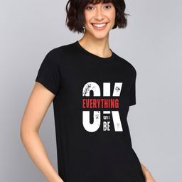 HESHA Typography Printed Round Neck Short Sleeves Pure Cotton T-shirt-picture-18