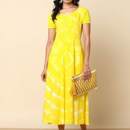 CORSICA Women Tie and Dye Dyed A-Line Midi Dress-18