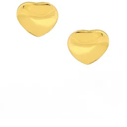 Ruby Raang Gold-Plated Heart Shaped Studs image 4