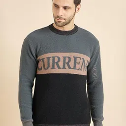 Dzant Printed Rounsd Neck Woollen Pullover-picture-19