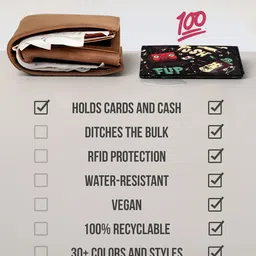 SUPERVEK Unisex Two Fold Wallet image 2