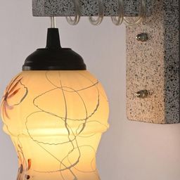 SOMIL Brown Glass Cylinder Printed Wall Lamps-image-86