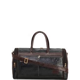Leather World Textured Medium Casual Duffel Bag-image-15