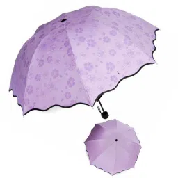 Fancy Magic Umbrella Blossoms Occur with Water for Girls Women sunlight or rain Umbrella-65