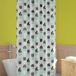 ArtzFolio White & Black PrintedWaterproof Shower Curtain-image-44
