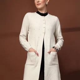 Mafadeny Button Longline Shrug-picture-16