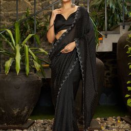 Sanwariya Silk Embellished Beads and Stones Silk Blend Ready to Wear Saree-picture-16