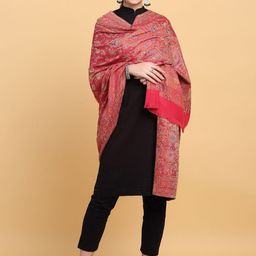 KRAFT INDIA Women Floral Woven Design Shawl-image-36
