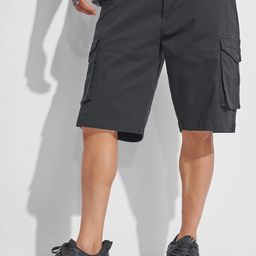 Highlander Mid-Rise Cotton Cargo Shorts-image-29