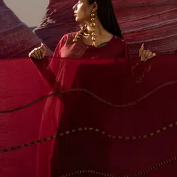 Banana Labs Aurum Wave Printed Cotton Dupatta-21