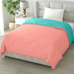 Doristyle Red 250 GSM Checked Microfiber Single Bed Comforter-picture-35