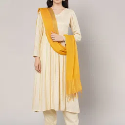 MUFFLY Cotton Silk Stripes Dupatta-picture-3