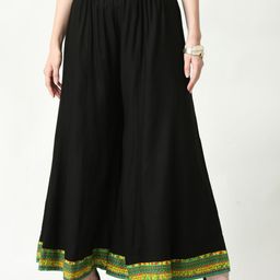 MAURYA Women Flared Palazzos-image-86