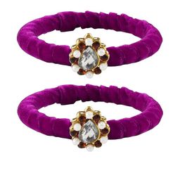 Vidhya Kangan Pink Brass Bangles-image-88