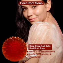 GROOVY Lemon Fresh Beet Root Bath Bar- 100 g image 2
