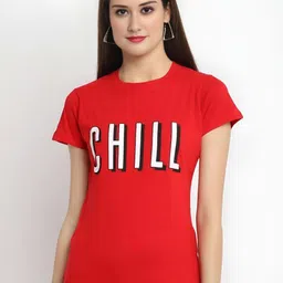 Mast & Harbour Typography Printed Round Neck Cotton T-shirt-picture-44