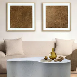 Metalsmith White and Grey Abstract Shaped Coffee Table image 2