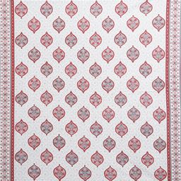 LIVING ROOTS Red & White Floral Printed Cotton 300 TC King Bedsheet Set- 2.64 m x 2.43 m-image-77