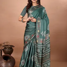 LeeliPeeri Designer Bandhani Poly Crepe Bandhani Saree-65