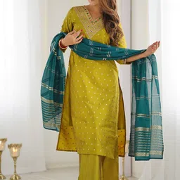 ATOXIC Women Ethnic Motifs Regular Kurta with Palazzos & With Dupatta-picture-19