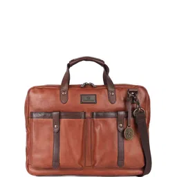 KOMPANERO Unisex Leather Laptop Bag-47