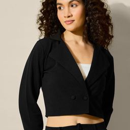 QIOA Cropped Blazer-image-3