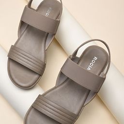 Rocia Women Solid Backstrap Open Toe Wedge Sandals-0